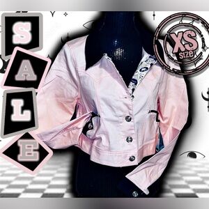 NWT: Unique Vintage x Betty & Veronica - Archies Girls Pink Crop Jacket (S)